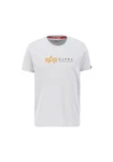 Alpha Industries T-Shirt Alpha Label T Weiß/Gelb/Creme/Grau/Silber/Rot