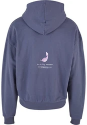 Upscale by Mister Tee Kapuzensweatshirt Vive La Liberte Oversize Hoody Blau/Grau/Dunkelblau/Lila