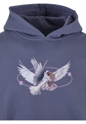 Upscale by Mister Tee Kapuzensweatshirt Vive La Liberte Oversize Hoody Blau/Grau/Dunkelblau/Lila