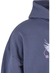 Upscale by Mister Tee Kapuzensweatshirt Vive La Liberte Oversize Hoody Blau/Grau/Dunkelblau/Lila