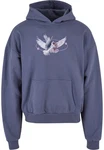 Upscale by Mister Tee Kapuzensweatshirt Vive La Liberte Oversize Hoody Blau/Grau/Dunkelblau/Lila
