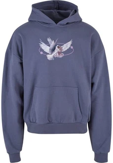Upscale by Mister Tee Kapuzensweatshirt Vive La Liberte Oversize Hoody Blau/Grau/Dunkelblau/Lila