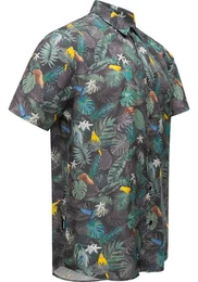 Hawaiihemd Omerro Sommerliches Herren Hemd mit hawaiianischem Print