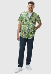 Ragwear Herren Hemd Omerro Grün/Dunkelgrün/Türkis