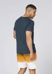 Chiemsee Print-Shirt T-Shirt mit Jumper-Logo Dunkelblau/Blau
