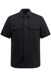 Kurzarmhemd Jersey-Hemd Halbarm Kent-Kragen Modern Fit