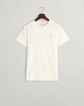 GANT Herren T-Shirt - CONTRAST LOGO Weiß