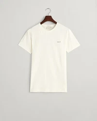 GANT Herren T-Shirt - CONTRAST LOGO Weiß