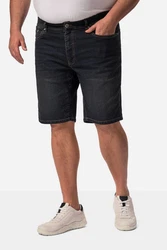 John F. Gee Jeansbermuda 5-Pocket Schwarz/Blau/Dunkelblau/Dunkelgrau