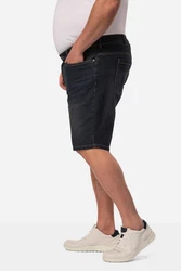 John F. Gee Jeansbermuda 5-Pocket Schwarz/Blau/Dunkelblau/Dunkelgrau