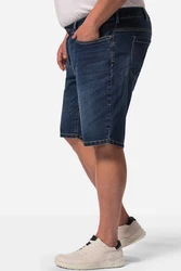 John F. Gee Jeansbermuda 5-Pocket Dunkelblau/Blau