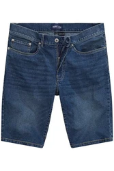 John F. Gee Jeansbermuda 5-Pocket Dunkelblau/Blau