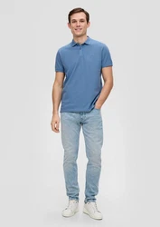 s.Oliver Poloshirt Basic Blau/Grau/Hellblau