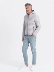 OMBRE Steppjacke für Männer Grau