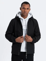 OMBRE Softshelljacke Herrenjacke SOFTSHELL Schwarz