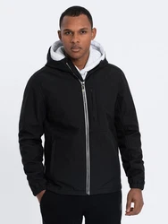 OMBRE Softshelljacke Herrenjacke SOFTSHELL Schwarz