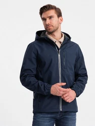 OMBRE Softshelljacke Herrenjacke SOFTSHELL Dunkelblau