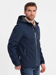 OMBRE Softshelljacke Herrenjacke SOFTSHELL Dunkelblau
