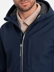 OMBRE Softshelljacke Herrenjacke SOFTSHELL Dunkelblau