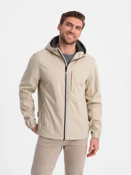 OMBRE Softshelljacke Herrenjacke SOFTSHELL Khaki/Beige
