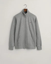 Gant Sweatjacke Regular Shield Full Zip Sweat GREY MELANGE/Grau