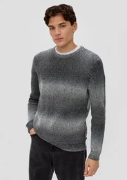 Strickpullover Strickpullover mit Rippblende