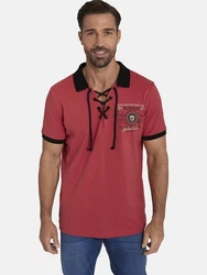 Jan Vanderstorm Poloshirt ELJAR Beige/Rot