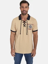 Jan Vanderstorm Poloshirt ELJAR Beige/Rot