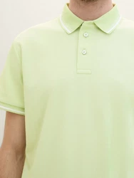 TOM TAILOR Poloshirt COOLMAX Hellgrün/Grün
