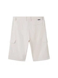 TOM TAILOR Bermudas Regular Cargoshorts mit Gürtel Khaki/Beige/Dunkelblau