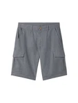 TOM TAILOR Bermudas Regular Cargoshorts mit Gürtel rauchblau