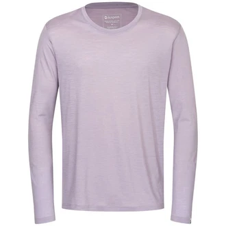 Kaipara Merino Sportswear Langarmshirt Merino Longsleeve Herren Regularfit Lila/Rosa Kaipara Merino Sportswear Langarmshirt Merino Longsleeve Herren Regularfit Lila/Rosa