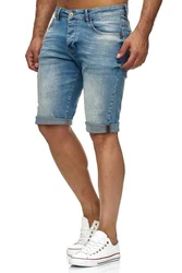 Red Bridge Herren Jeans Shorts Kurze Hose Denim Bermuda Stretch Capri Basic Blau/Grau/Weiß/Lightblue