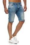 Red Bridge Herren Jeans Shorts Kurze Hose Denim Bermuda Stretch Capri Basic Blau/Grau/Weiß/Lightblue