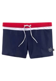 Boxer-Badehose mit kontrastfarbenen Details