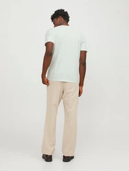 Jack & Jones T-Shirt Splitneck Tee hellblau