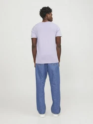 Jack & Jones T-Shirt Splitneck Tee Rosa