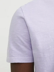 Jack & Jones T-Shirt Splitneck Tee Rosa