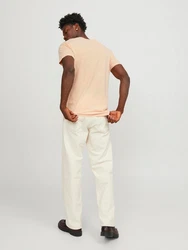 Jack & Jones T-Shirt Splitneck Tee apricot