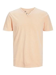 Jack & Jones T-Shirt Splitneck Tee apricot