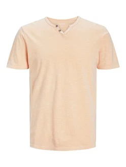 Jack & Jones T-Shirt Splitneck Tee apricot
