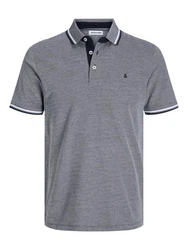 Jack & Jones Poloshirt JJEPAULOS POLO SS NOOS Grau (3613)