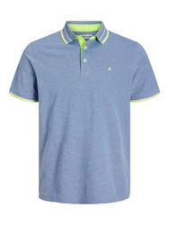 Jack & Jones Poloshirt JJEPAULOS POLO SS NOOS Blau (3613)