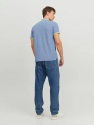 Jack & Jones Poloshirt JJEPAULOS POLO SS NOOS Blau (3613)