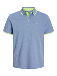 Jack & Jones Poloshirt JJEPAULOS POLO SS NOOS Blau (3613)