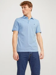 Jack & Jones Poloshirt JJEPAULOS POLO SS NOOS hellblau