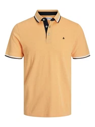 Jack & Jones Poloshirt JJEPAULOS POLO SS NOOS Orange/Gelb