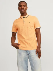 Jack & Jones Poloshirt JJEPAULOS POLO SS NOOS Orange/Gelb