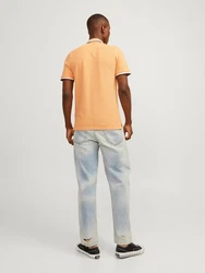 Jack & Jones Poloshirt JJEPAULOS POLO SS NOOS Orange/Gelb
