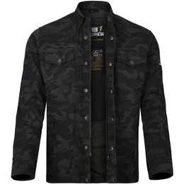 Motorradjacke Militaryjack Jacken-Hemd camouflage schwarz M